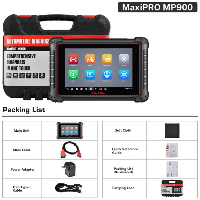All-System MP900 Car Scanner - 12V/24V Compatibility Bi-Directional Test Smart AutoVIN 2024 Software Tester